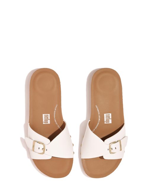Fitflop Iqushion Slide Sandal in Brown | Lyst