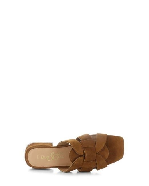 Bos. & Co. Brown Ellis Slide Sandal