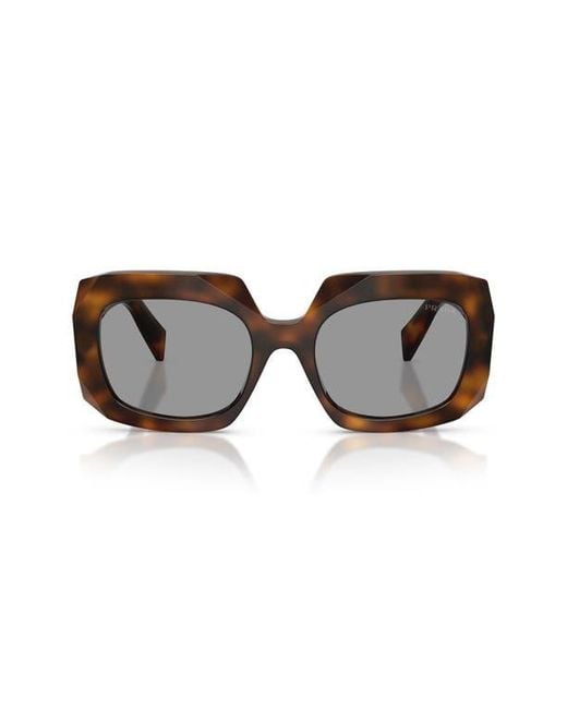 Prada Black 55Mm Square Sunglasses