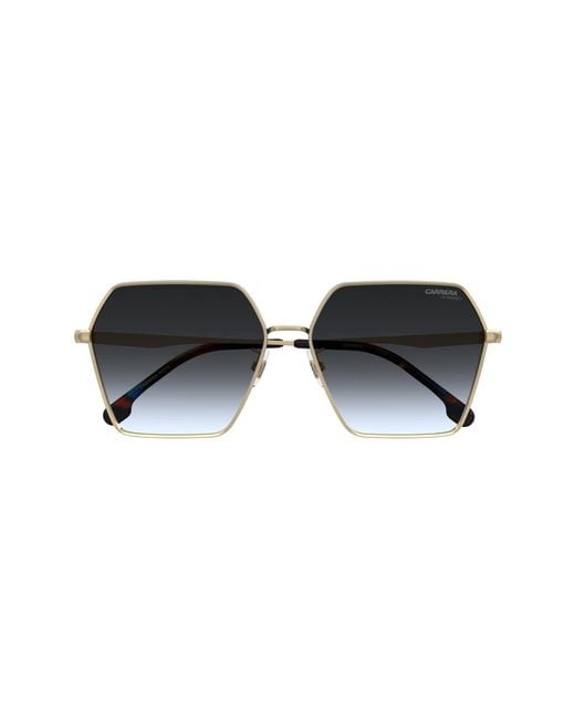 Carrera Black 60Mm Gradient Rectangular Sunglasses