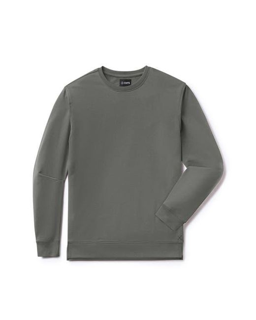 Cuts Gray Hyperloop Split Hem Sweatshirt for men