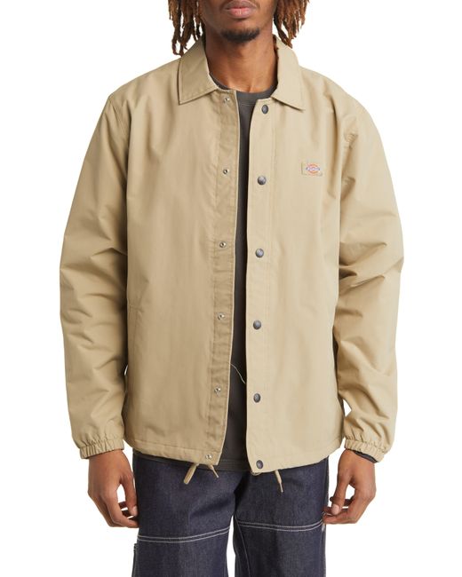 Dickies Oakport Nylon Coach's Jacket in Natural for Men | Lyst