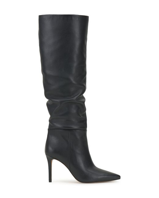 Vince Camuto Black Kashleigh Pointed Toe Knee High Boot