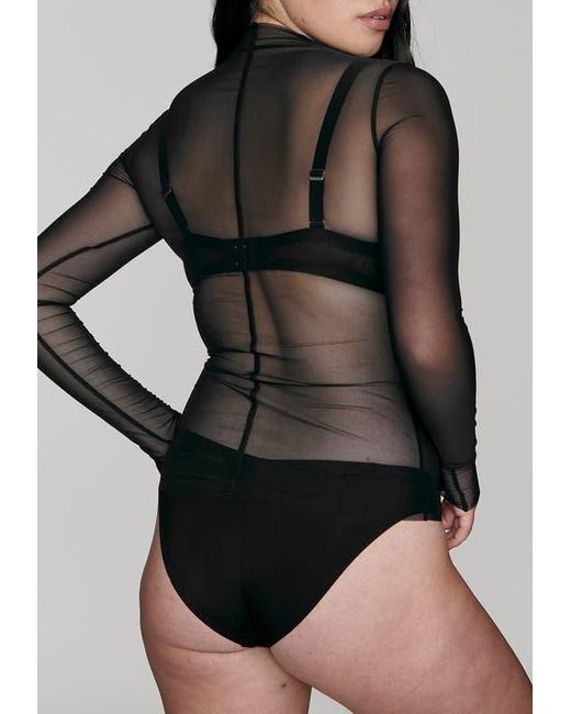 CUUP Black The Mockneck Top