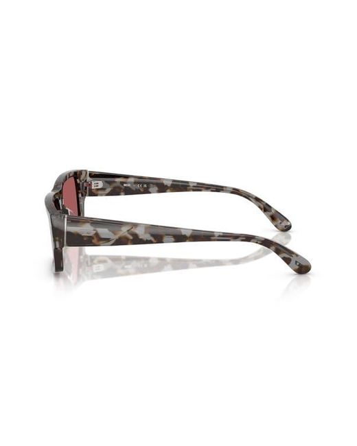 DIESEL Pink 57Mm Rectangular Sunglasses for men