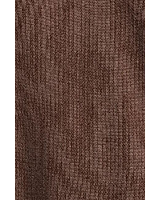 Alex Crane Brown Feather Organic Cotton Polo Sweater for men