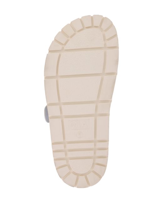 MIA White Gen Slide Sandal