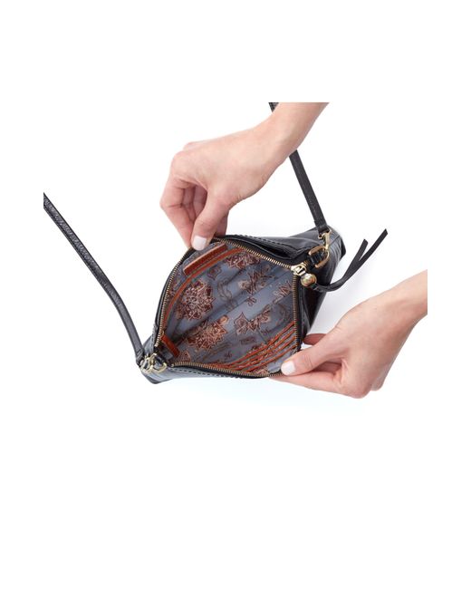 Hobo International Black Darcy Convertible Leather Crossbody Bag
