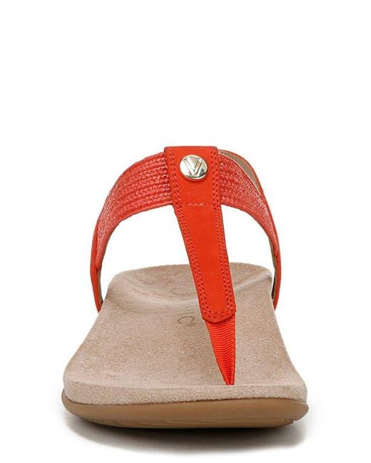 Vionic Red Brea T-Strap Sandal