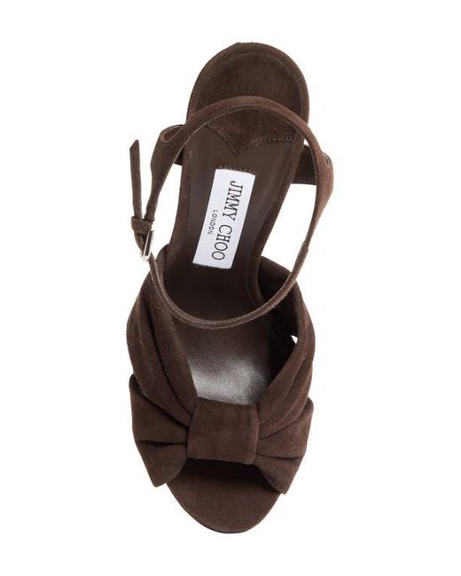 Jimmy Choo Brown Heloise Platform Sandal