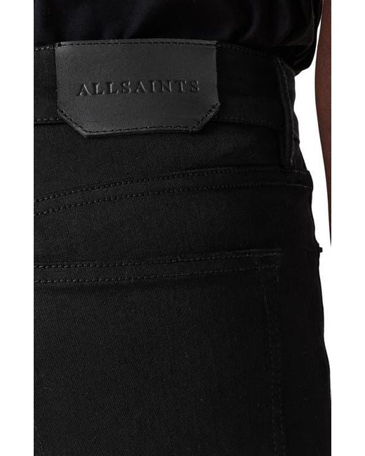 AllSaints Black Haldan Slim Bootcut Jeans