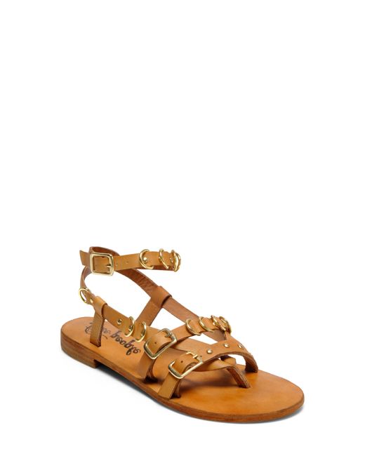Free People Brown Midas Touch Ankle Strap Sandal