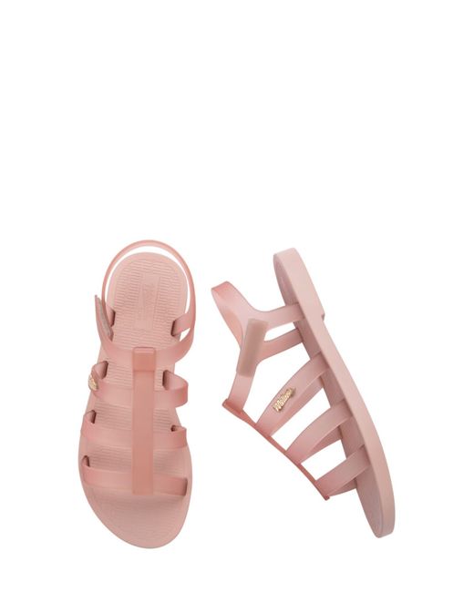 Melissa Sun Rodeo Water Resistant Cage Sandal in Pink | Lyst