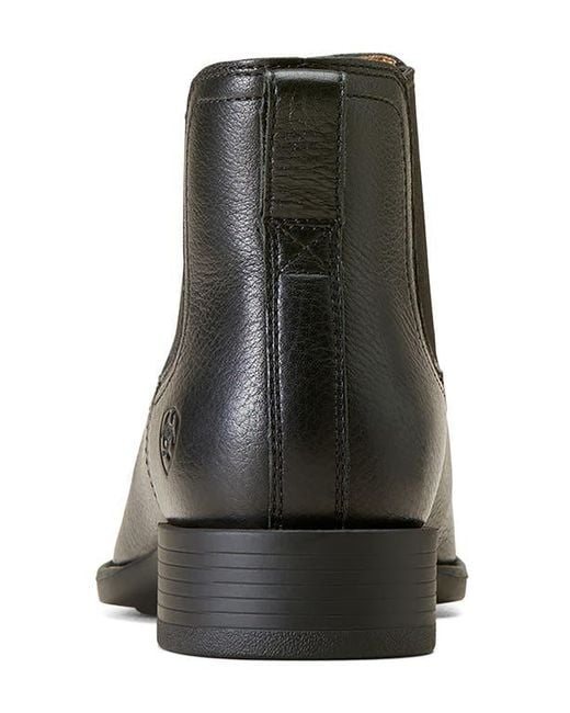 Ariat Black Booker Ultra Square Toe Western Chelsea Boot for men