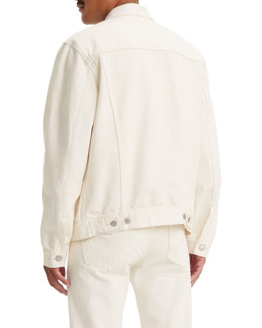 Levi's White Denim Trucker Jacket for men
