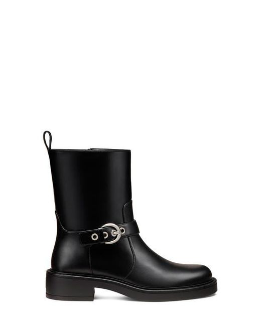 Stuart Weitzman Black Chrystie Zip Bootie