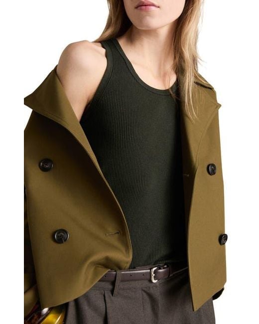 Mango Green Rib Tank