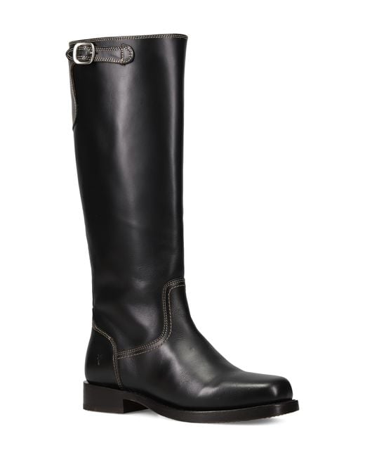 Frye Black Campus Knee High Riding Boot