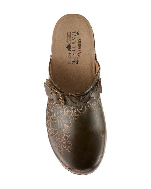 Spring Step Brown Calliroe Platform Clog