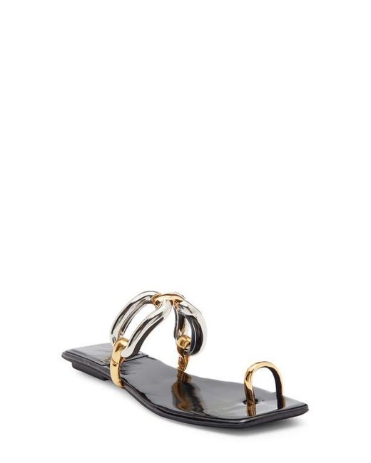 Jeffrey Campbell White Guilded Slide Sandal