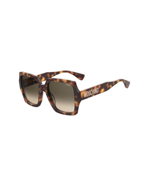 Moschino Multicolor 56mm Gradient Square Sunglasses