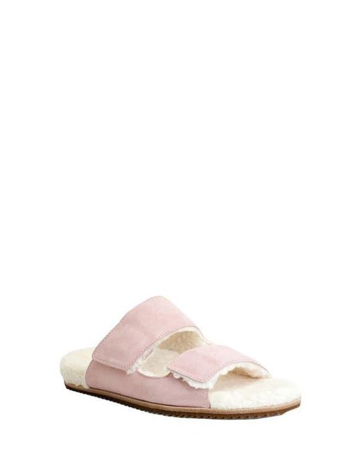 Revitalign Pink Amelia Faux Fur Lined Slide Slipper