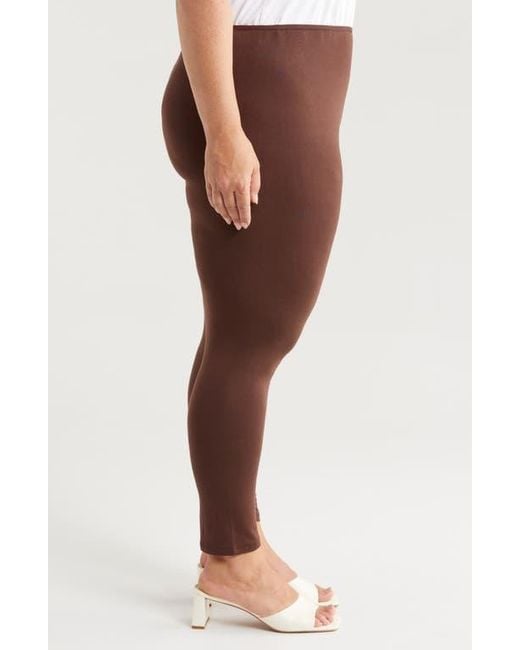 24seven Comfort Apparel White Comfortable Ankle Leggings