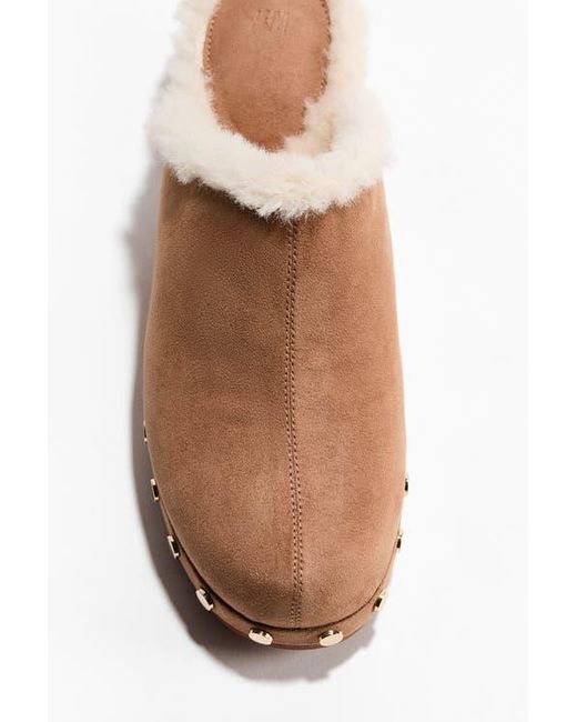 H&M Natural Warm-Lined Clogs