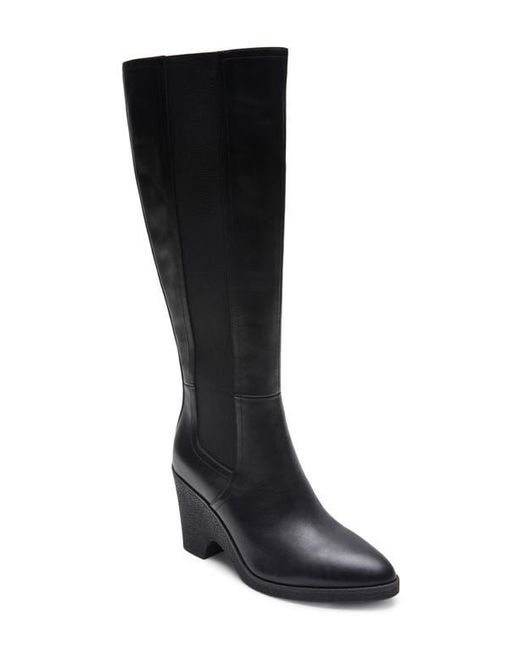 Aerosoles Black Memphis Wedge Knee High Boot