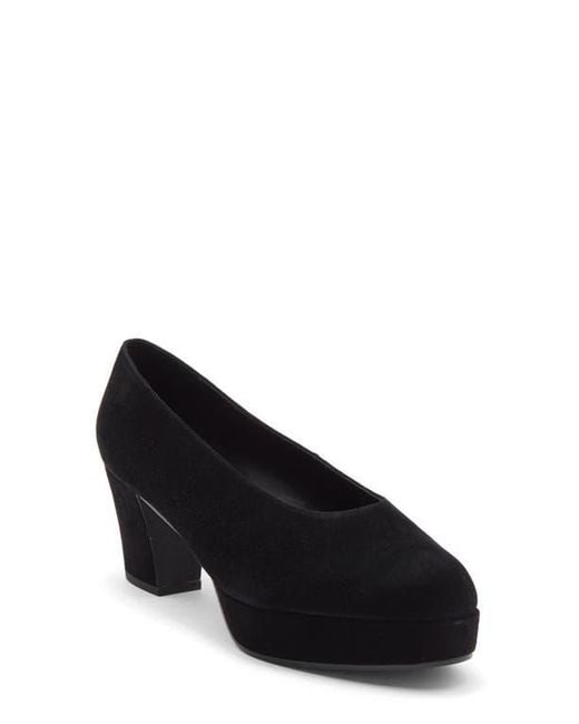 Jeffrey Campbell Black Chapters Almond Toe Platform Pump