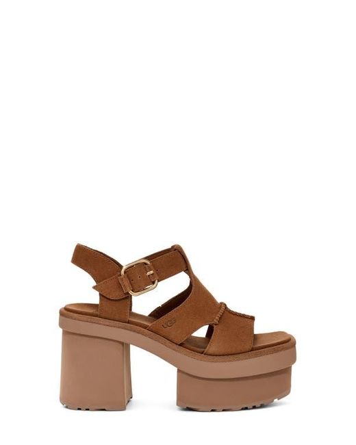 Ugg Brown New Heights Platform Sandal
