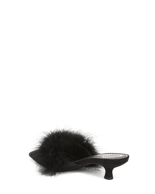 Circus by Sam Edelman Black Gemma Fluff Mule