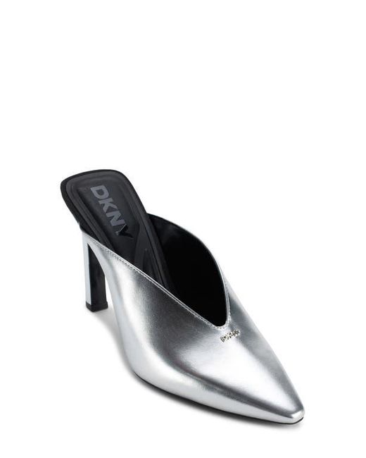 DKNY White Cadena Mule