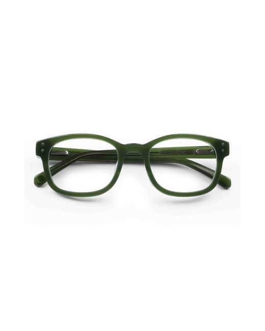 Eyebobs Green Biff 51Mm Square Reading Glasses