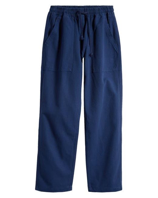 Service Works Blue Organic Cotton Canvas Drawstring Chef Pants for men