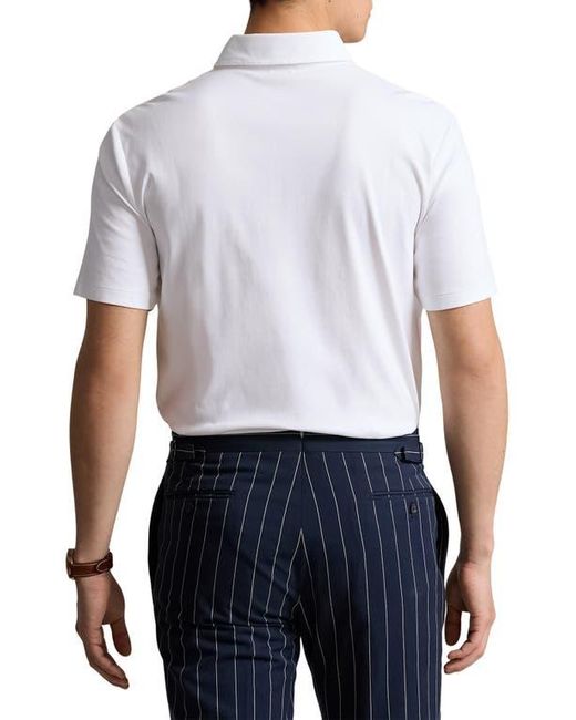 Polo Ralph Lauren Classic Fit Solid Cotton Polo in White for Men | Lyst