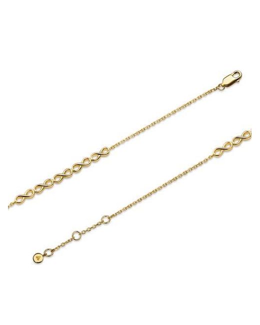 DEVATA Metallic Infinity Chain Bracelet