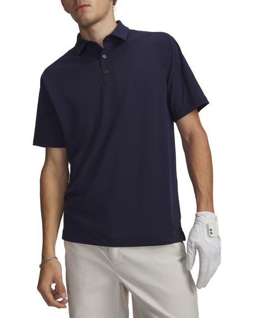 Under Armour Blue Ua Armourdry Solid Performance Golf Polo for men