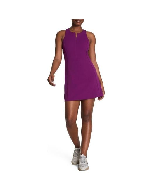 Spanx Purple Spanxshape Get Moving Zip Front Dress