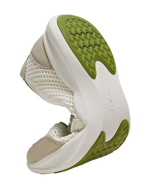 VIVAIA Green Round-Toe Mesh Mary-Jane Sneaker Flats