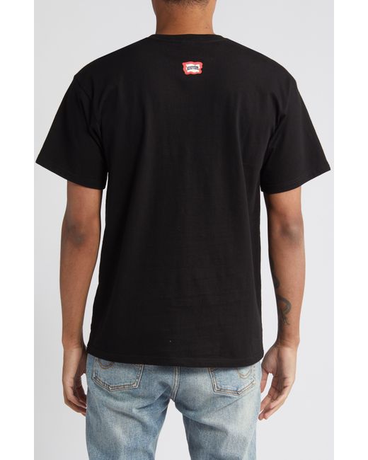 ICECREAM Black Pebbles Cotton Graphic T-shirt for men