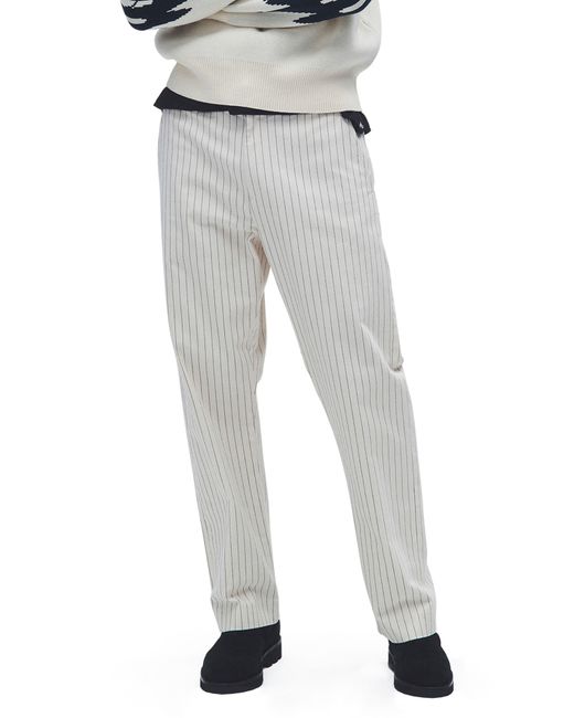 Rag & Bone Gray Haydon Stripe Cotton Pants for men