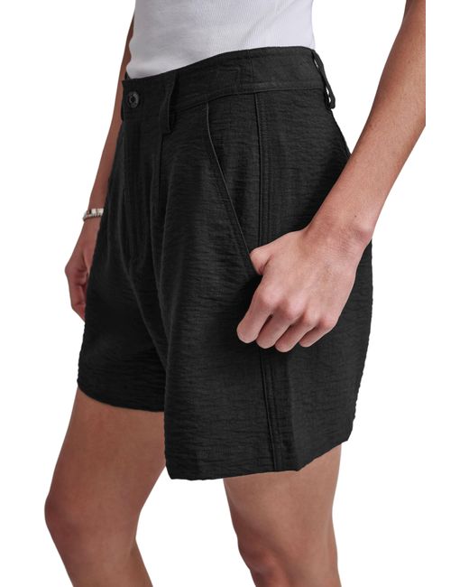 DKNY Black Crinkle Shorts