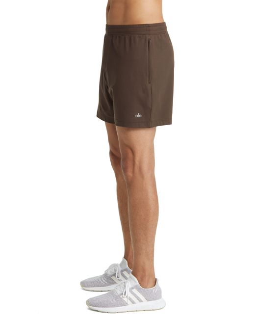 Alo Yoga Brown Conquer React Training Shorts for men