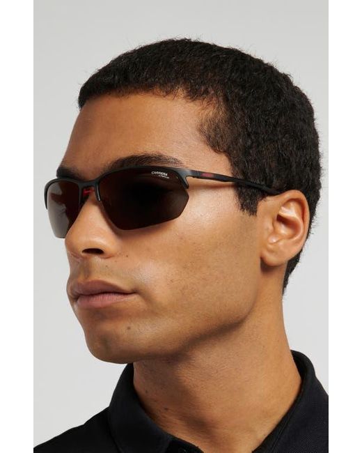 Carrera Purple Carduc 65Mm Polarized Rectangular Sunglasses for men