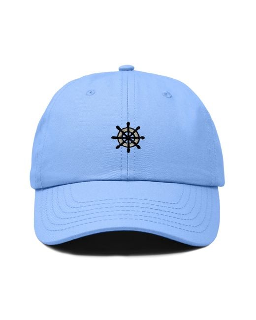 Alix Blue Ship Wheel Dad Hat for men