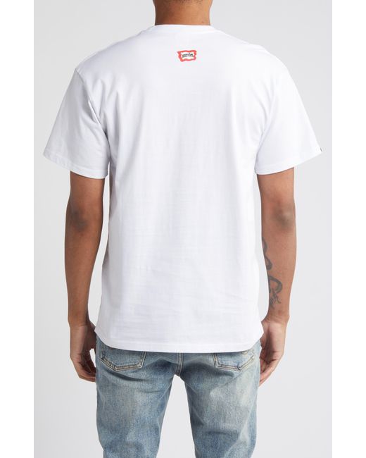 ICECREAM White Bread Cotton Graphic T-shirt for men