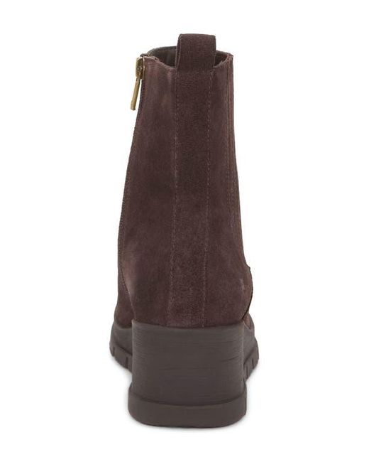 Lucky Brand Brown Sondruh Platform Wedge Bootie