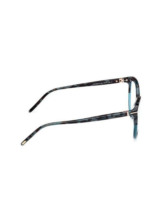 Tom Ford Brown 55Mm Round Light Blocking Glasses