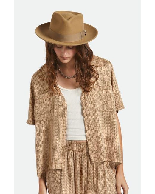Brixton Brown Swindle Wool Fedora for men